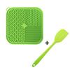 Easy To Clean Silicone Pet Licking Mat With Scraper Anti Choking Pet Slow Feeder With Suction Cups Cat Dog Bowls Hardwood