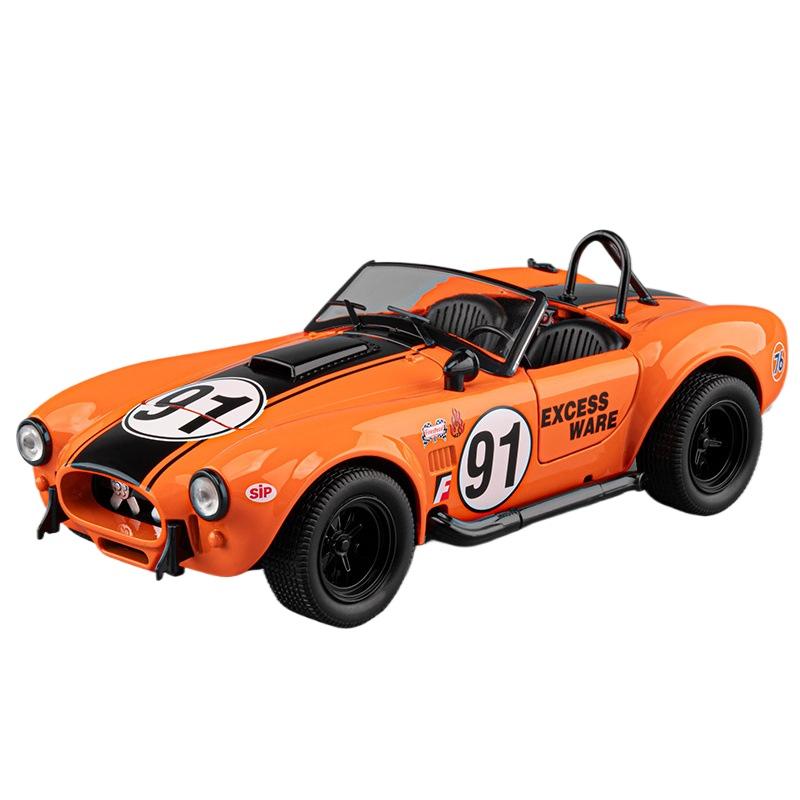 1/22 Ford Shelby Cobra Replica Alloy Car Model  Convertible Retro Collection Classic Car Toy Car Boy Holiday Birthday Gift