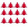 12Pcs Christmas Cutlery Set Christmas Tree Design Felt Washable Reusable Felt Knife Fork Cutlery Bag Holiday Table Decoration