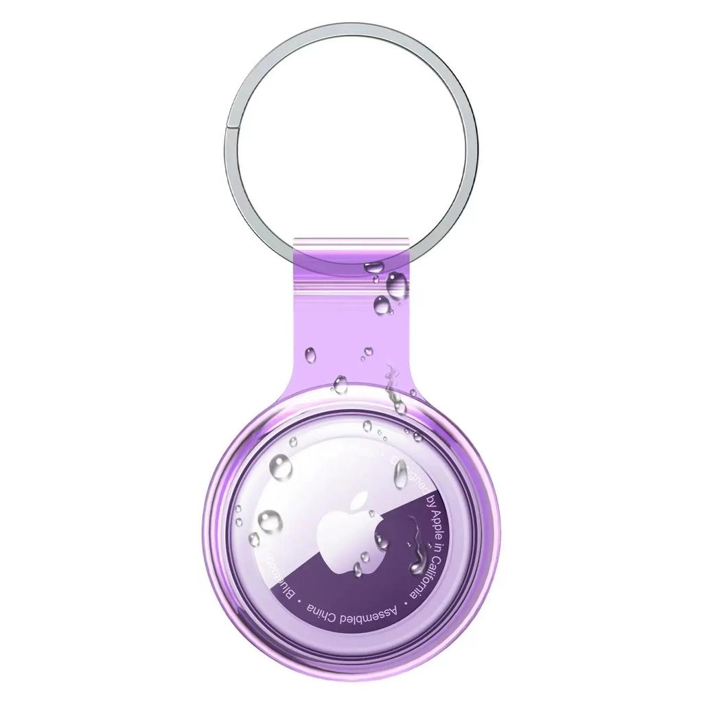 Keychain For Apple AirTag Silicone Protective Case Cover Key Chain Anti-Loss Ring AirTags Accessories for AirTag Pendant