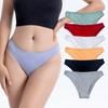 Women Half Hip Low Waist Cotton Panties Simple and Comfortable Briefs