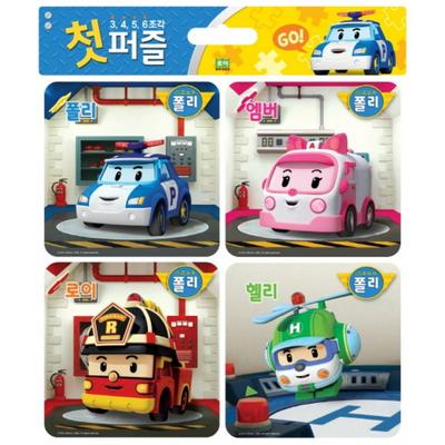 Pierwsza układanka Robocar Poli, 1 zestawPopularne koreańskie lalki i zabawki