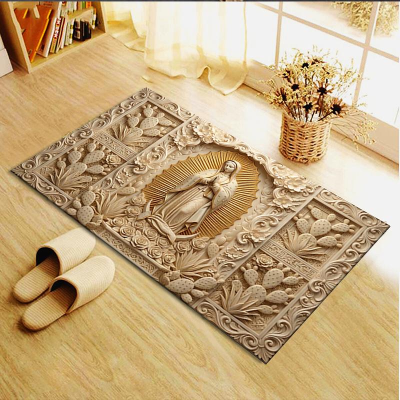 2025 New The Holy Mother Carpet Rug for Living Room Bedroom Home Sofa Decoration,Kids play Non-slip Floor Mat10