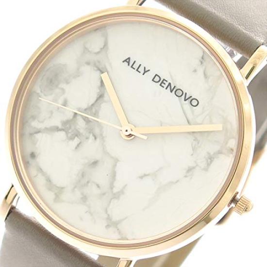 ALLY DENOVO 36mm Carrara Marble Quartz Women's Watch, White/Greige, AF5005-7 [Imported] [wimp]