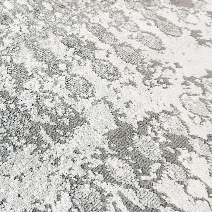 Extra-soft Living Room Rug Silver Grey Print 160x230