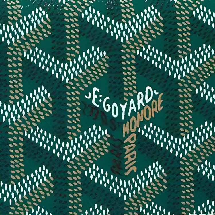 Goyard Malherbes Y Monogram Canvas And Leather Card Holder Unisex Card Holder Green MALESHPMLTY-09CL09P