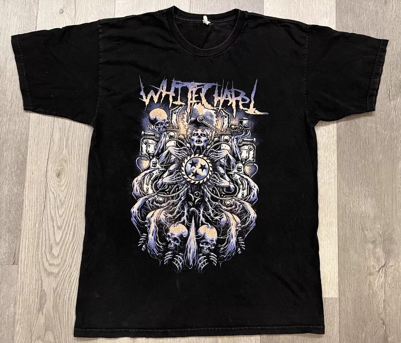 Vintage Whitechapel Band Sleeve Black All Size Shirt XXXL
