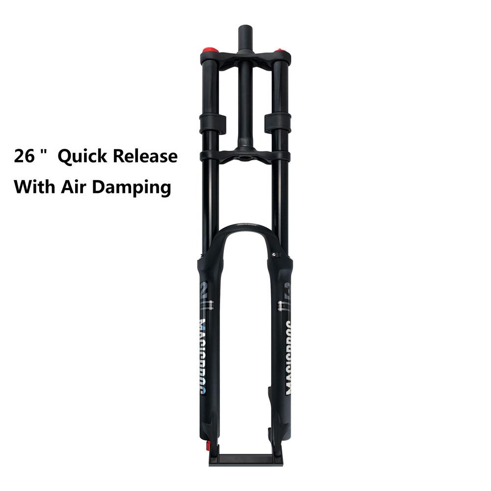 MAGICBROS MG-FK328A Double Shoulder MTB Air Fork 180mm Travel 26/27.5/29" QR/TA Axle 32mm Stanchion Aluminum-Magnesium Alloy