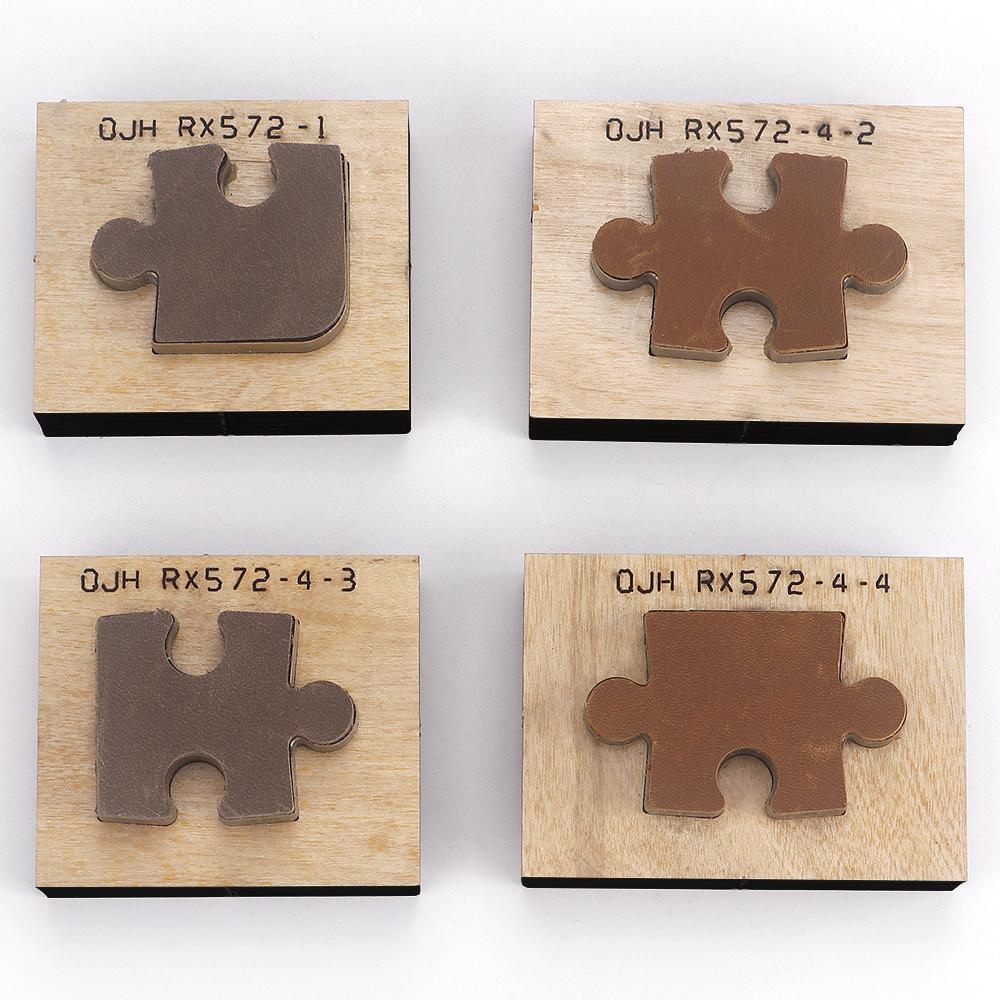 1set Leather Stamping Puzzle Knife Mold, Manual Diy Cutting Die, Metal Punch Model, Leather Handicraft Drilling Punching Tools