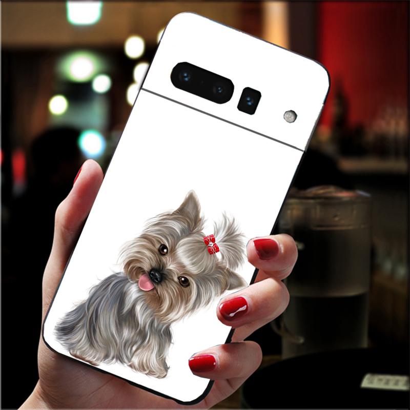 Phone Case For Google Pixel 10 9 Pro XL 9A 8 7 6 Pro Pixel 8A 7A 6A Pixel 8 7 6 5 Yorkshire Terrier Dog Puppy