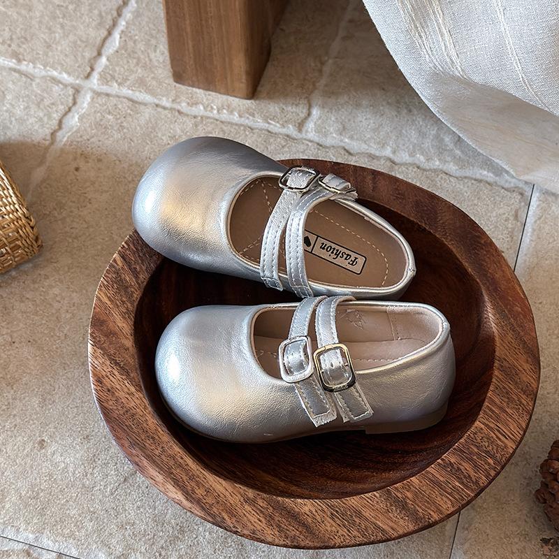 Girls' Mary Jane leather shoes, spring and autumn collection, soft-soled princess shoes, Korean-style toddler shoes, fashionable and versatile,