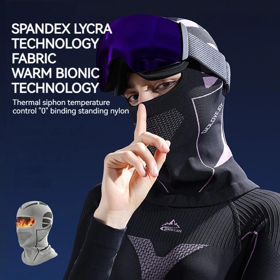 Loogdeel Motorcycle Windproof Balaclava Helmet Liner Unisex Winter Warm Skiing Riding Running Face Mask Bicycle Headwear
