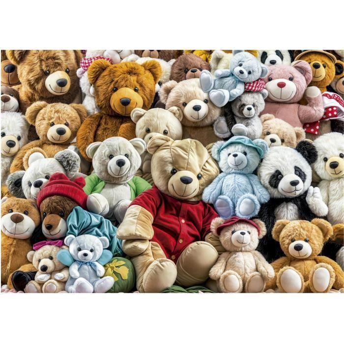 Puzzle - EDUCA - Teddy Bears - 500 Pieces - 48x34 Cm - For Children from 10 Years Old