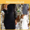 Eleganter Damen-Pünktchen-Pullover Mit Langen Netzgarn-Ärmeln Für Eine Schmeichelhafte Bodycon-Passform