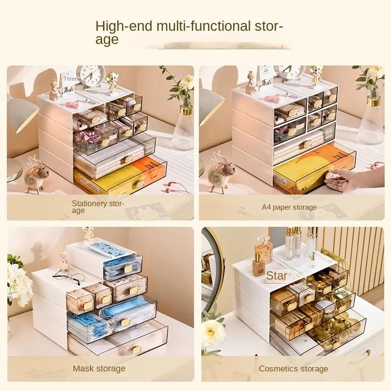 Stackable Storage Drawers Desktop Storage Box for School Office Sundries Stationery Storage Home Storage Supplies Organizer