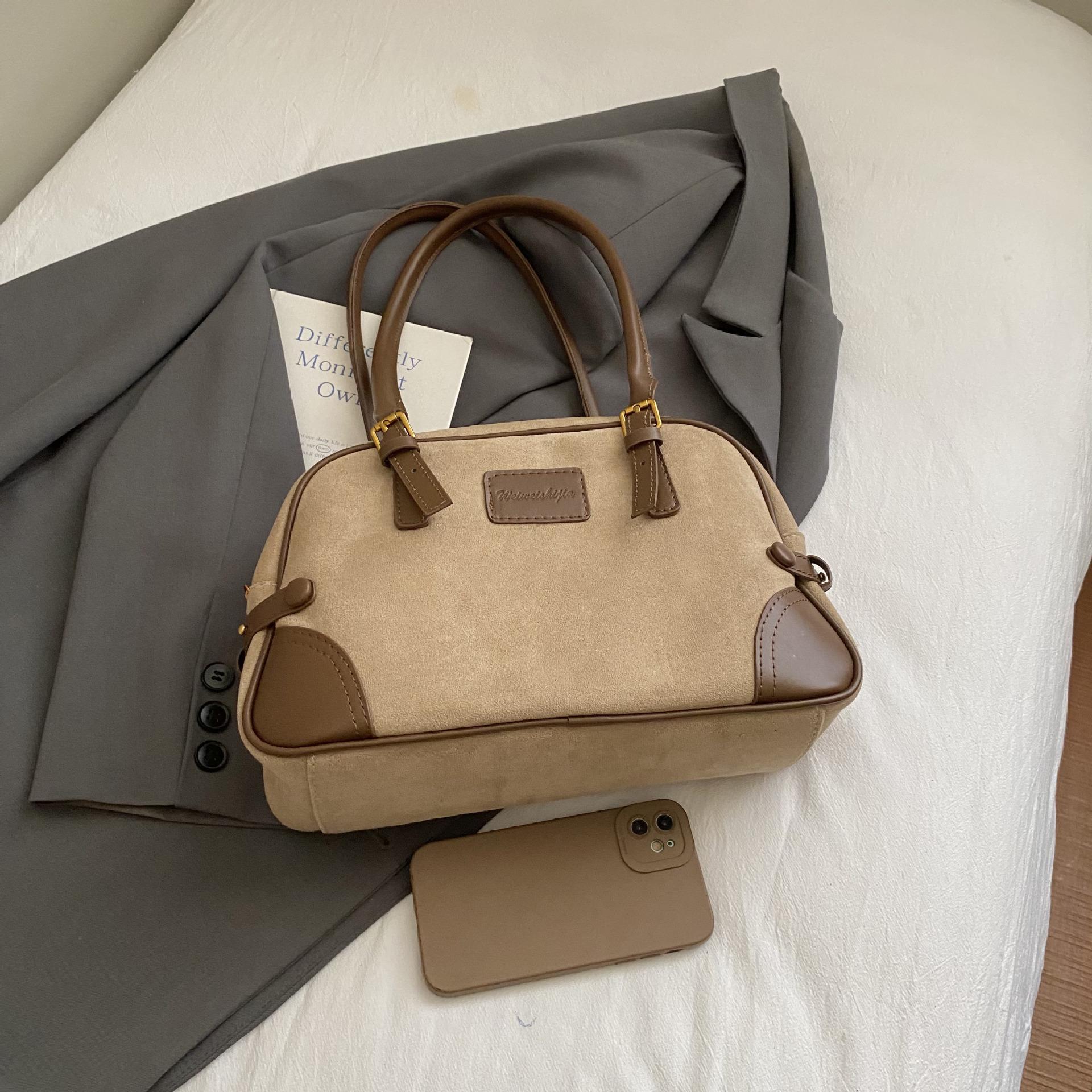 

Высококлассная женская ретро-сумка Boston большой вместимости - Коллекция Осень/Зима 2025, Сумка на плечо для поездок на работу