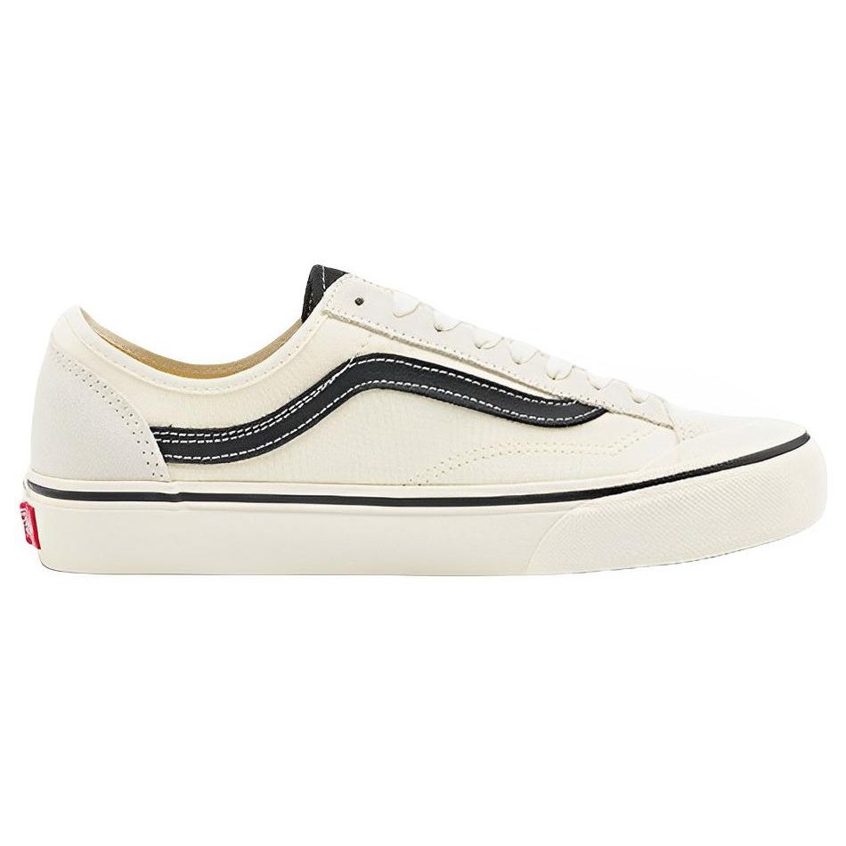 Vans Style 136 Decon Vr3 Sf Canvas Comfortable Versatile Low-Top Skate Shoes Unisex sneaker Beige Black VN0A4BX9KIG