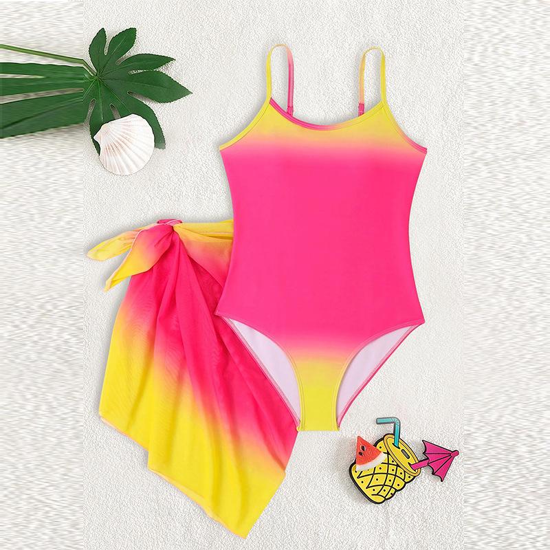

2025 Two-Piece Mermaid Swimsuit for Girls - Stylish Split Swimwear for Kids 130