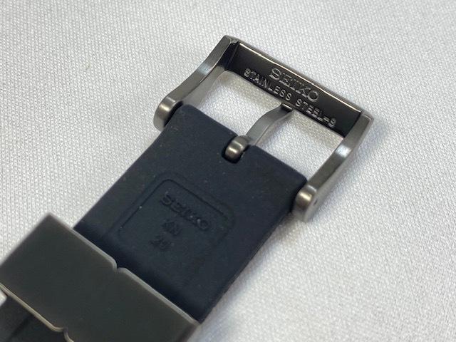 R03D013N0 SEIKO Prospex 20mm Silicone Band Black for Via SBDY077/ 4R35-04M0 (Ships Nekoposu)
