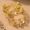 Children's Fashion Gold Sliding Bead Bracelet - Ideal Gift & Accessory