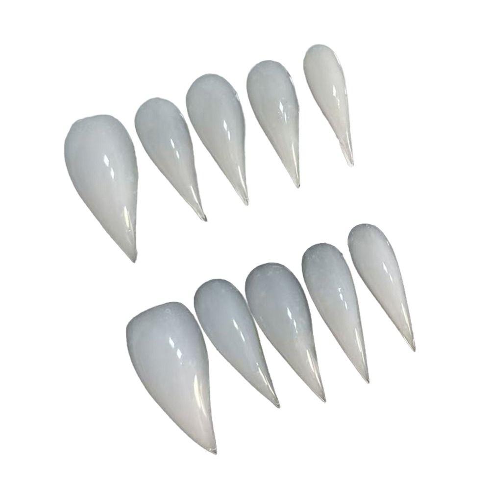 10PCS Finished Nail Art Handmade Dragon Armor Press On Eagle And Cat Claw False Nails DIY Claw Beast Armor Full Nail Tips