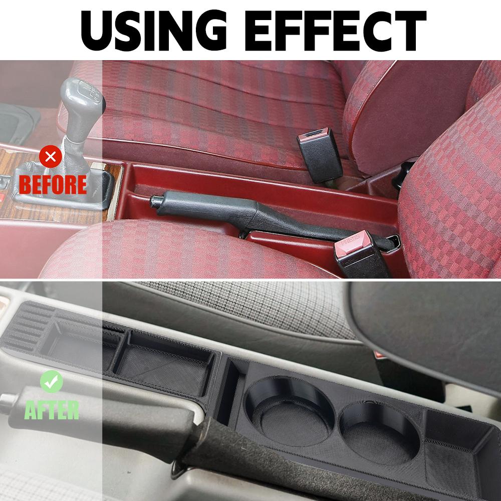 Car Cup Holder ABS For Mercedes W201 190E Double Coffee Beverage Cup Holder