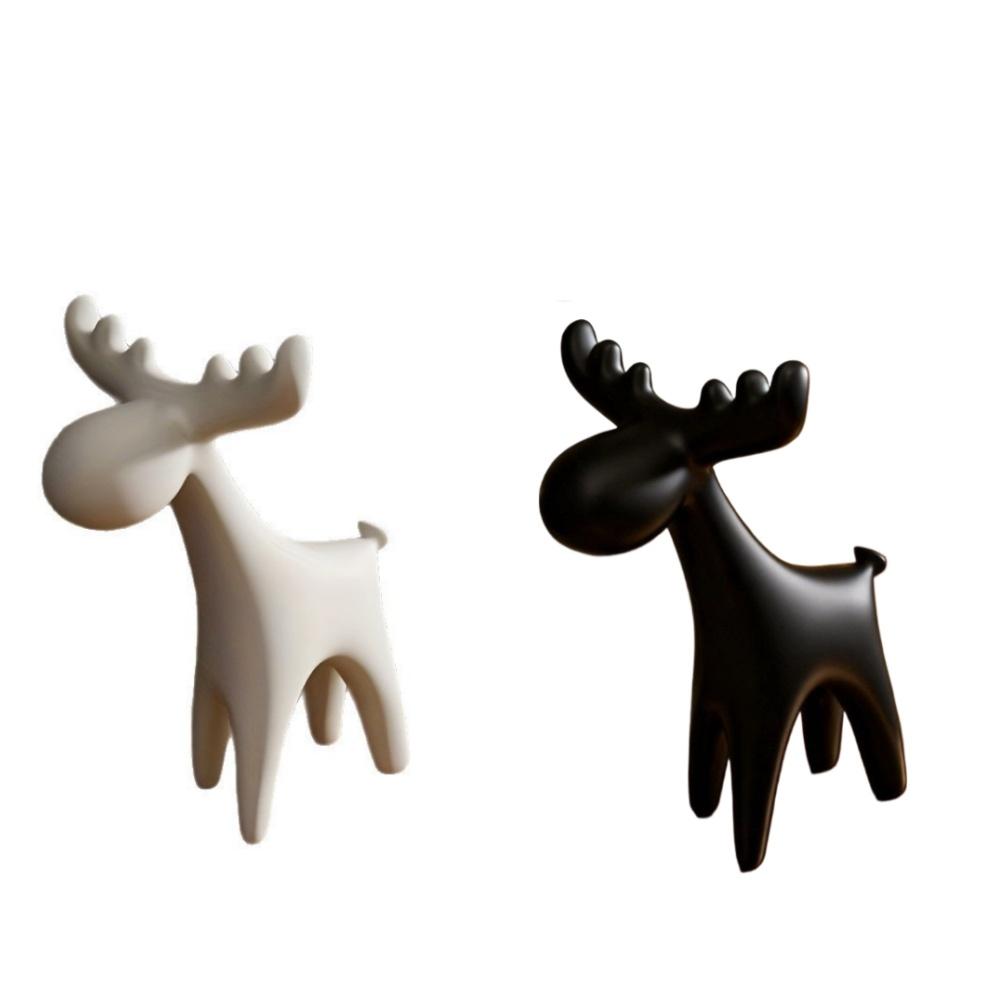 3D Printed European Style Deer Ornament Creative Home Craft Decoration For TV Cabinet Desktop Figurine Room Decor Gift