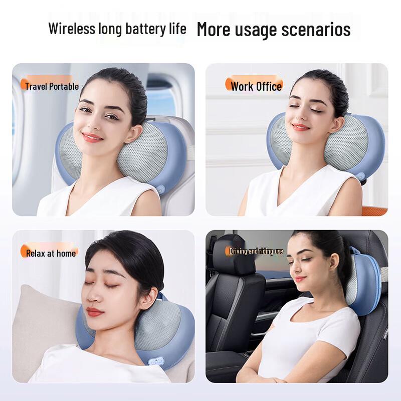 MiNGZHEN Neck & Lumbar Kneading Massage Pillow
