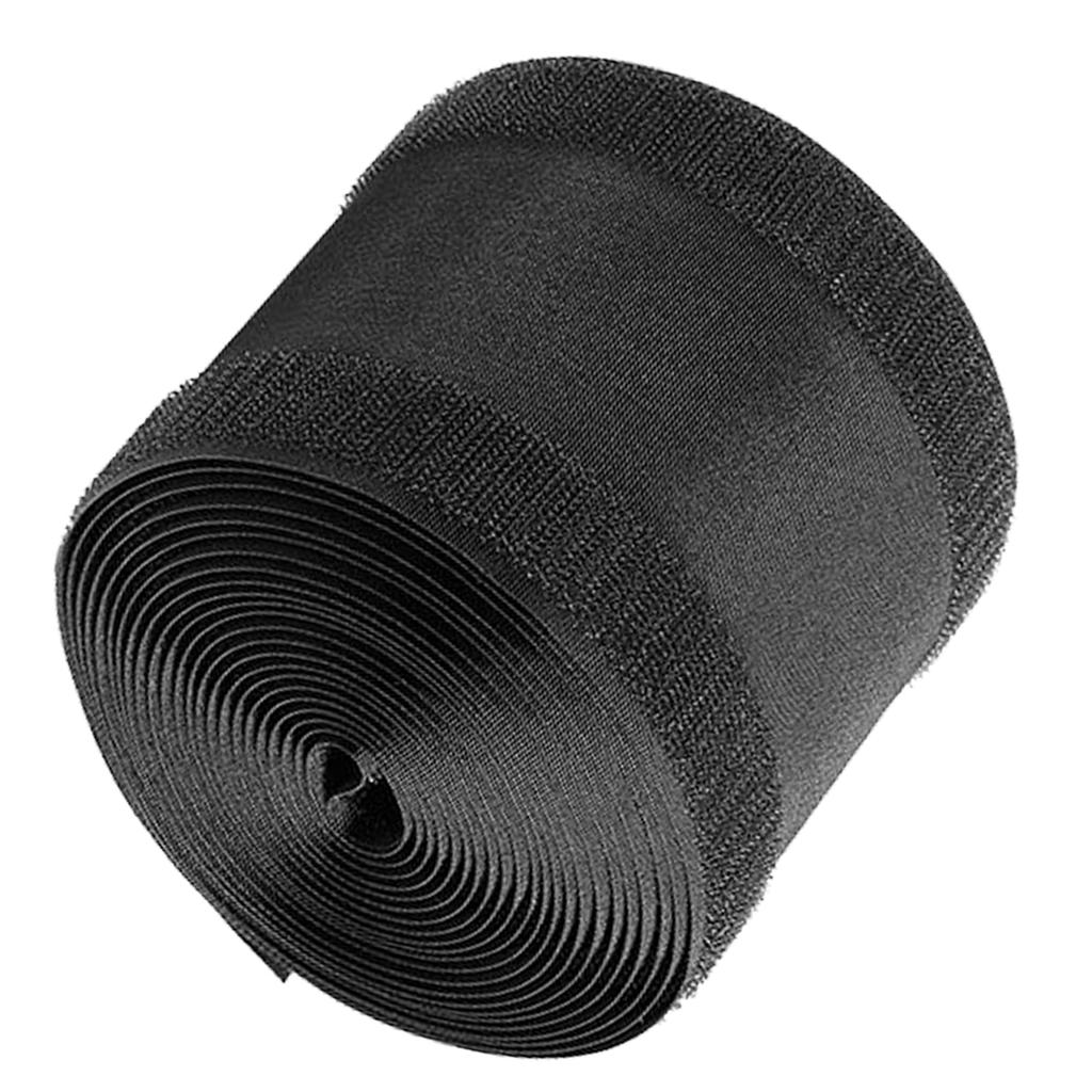 Carpet Cord Cover Cable Protector Reusable Floor Cable Protector Management Hook and Loop Design Black