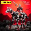 MOC Angel Rider Unicorn Hell Knight Warhorse Building Blocks Medieval Knight Mecha Figures Assemble DIY Bricks Toy for Kids Gift