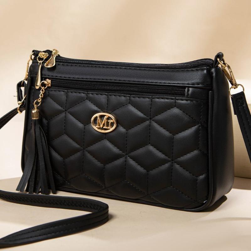 Small and medium bags Crossbody summer women's mini new medium mother bags Soft leather rhombus embroidered women's bags Mobile phone satchel