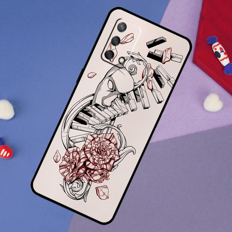 Musical Music Note Case For Oppo A6 Pro A5 A18 A38 A58 A78 A98 A54 A74 A94 A17 A57 A80 A60 A40 A96 A76 A16 A15