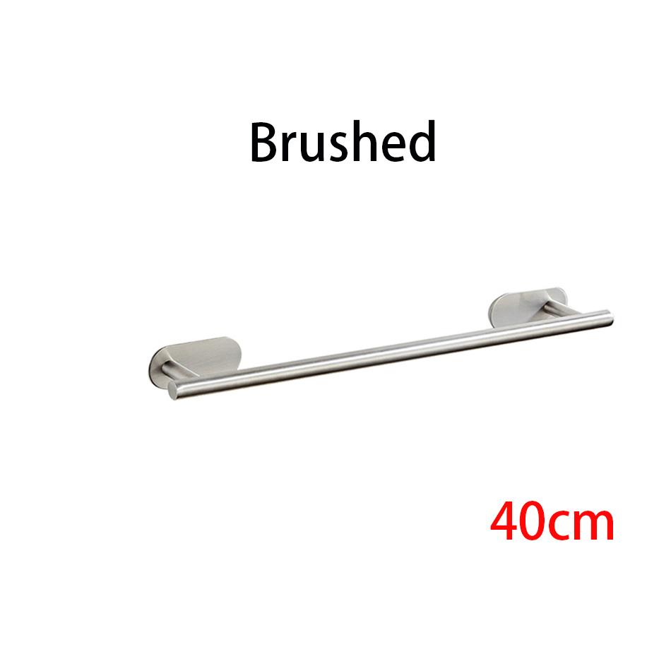 

Полка для полотенец 40/50 см без сверления, самоклеящаяся, настенная, полка для полотенец для ванной комнаты, вешалка-держатель для кухонного туалета