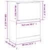 Shoe Cabinet with 2 Doors Grey Sonoma 80 x 42 x 108 cm