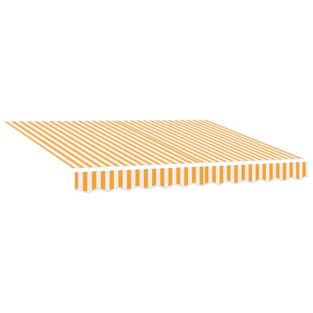 Yellow and White Retractable Awning Frame 300 x 250 cm