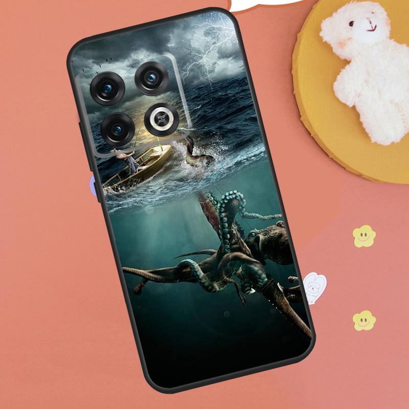 Fish Fishing Case For OnePlus 15 10T 10R 12R 13R 13T 11 12 13 OnePlus Nord 5 CE 2 3 4 Lite N20 N30 Funda