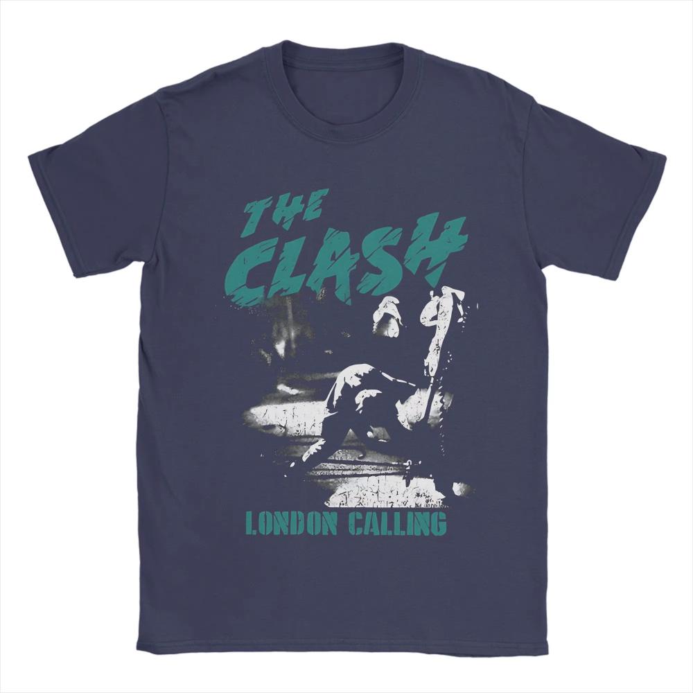 The Clash London Concert Punk Theme TShirt  Loose Fit Pure Cotton Unisex Streetwear Top   graphic t shirts harajuku t shirt