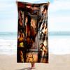 1PC Custom Name Horse Art Collage Beach Towel Highly Absorbent And Sand-Resistant Towel for Swimming, Pool, Yoga, And Travel Lightweight