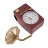 Vintage Gramophone Alarm Clock Plastic Simulated Phonograph Battery Operated Decorative Desk Clock for Bedside  