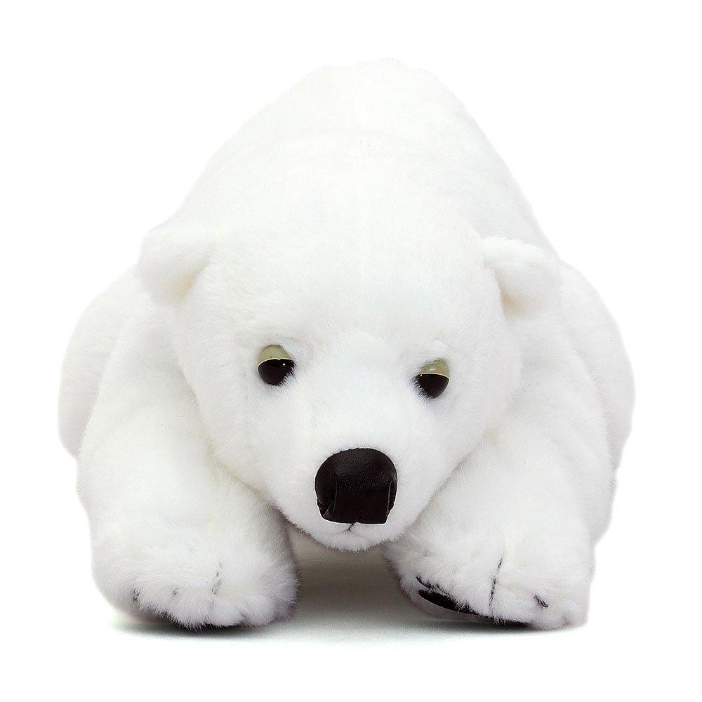 Carolata Polar Bear Plush Toy (LargeNestling SeriesSoft Touch) Realistic Bear Animal Toy Doll Gift Present Birthday (Twice Tested)  Christmas Present