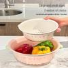 Multifunctional Double-Layer Drain Basket and Fruit Bowl