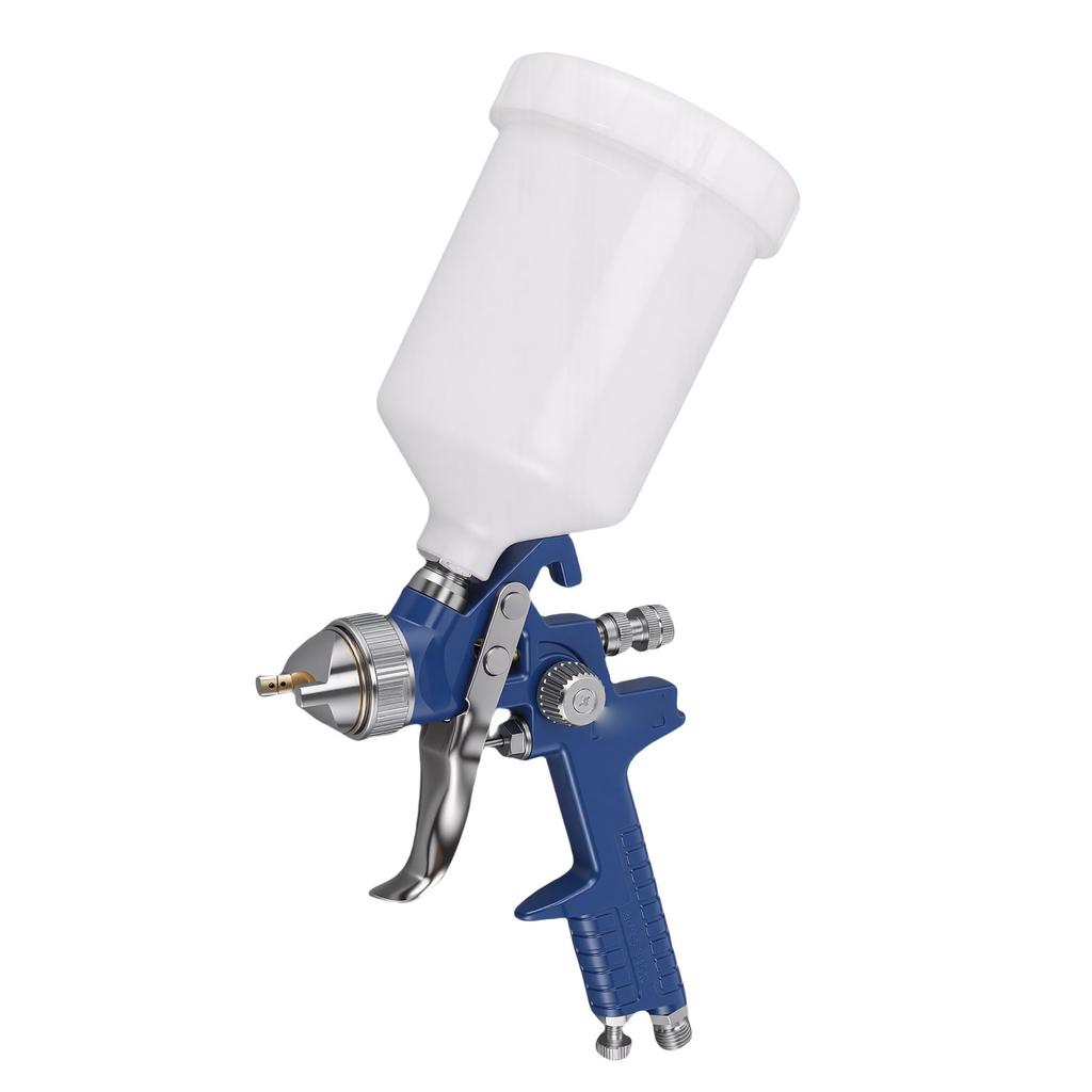Professional HVLP Spray Gun Set Gravity Feed with 1.4mm Nozzle 500ml Capacity High Volume Low Pressure for Auto Paint