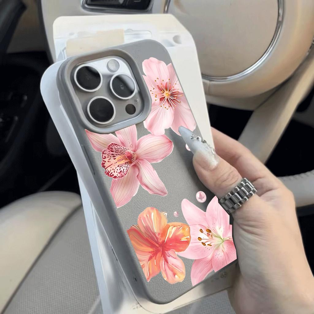 Violet Flowers CaseFor Realme C53 C51 C55 C35 C63 C61 C20 C21Y C25Y C75 5 5i 8 V13 NARZO 50 50A NOTE 60 P3X 15 12 PRO Plus Cover