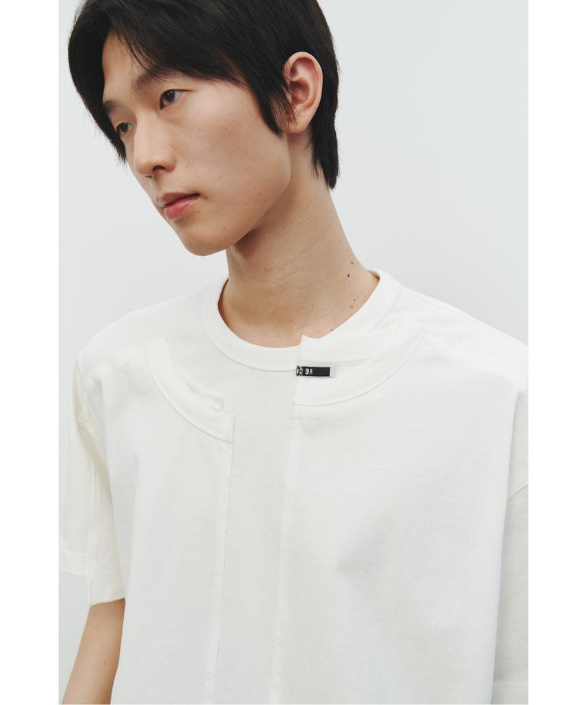 RECODE Garment Patchwork T-Shirt_Rktam25602Whx