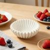 Marble Bowl Flower Dish Small Decorative Bowl for Housewarming Birthday Wedding B White