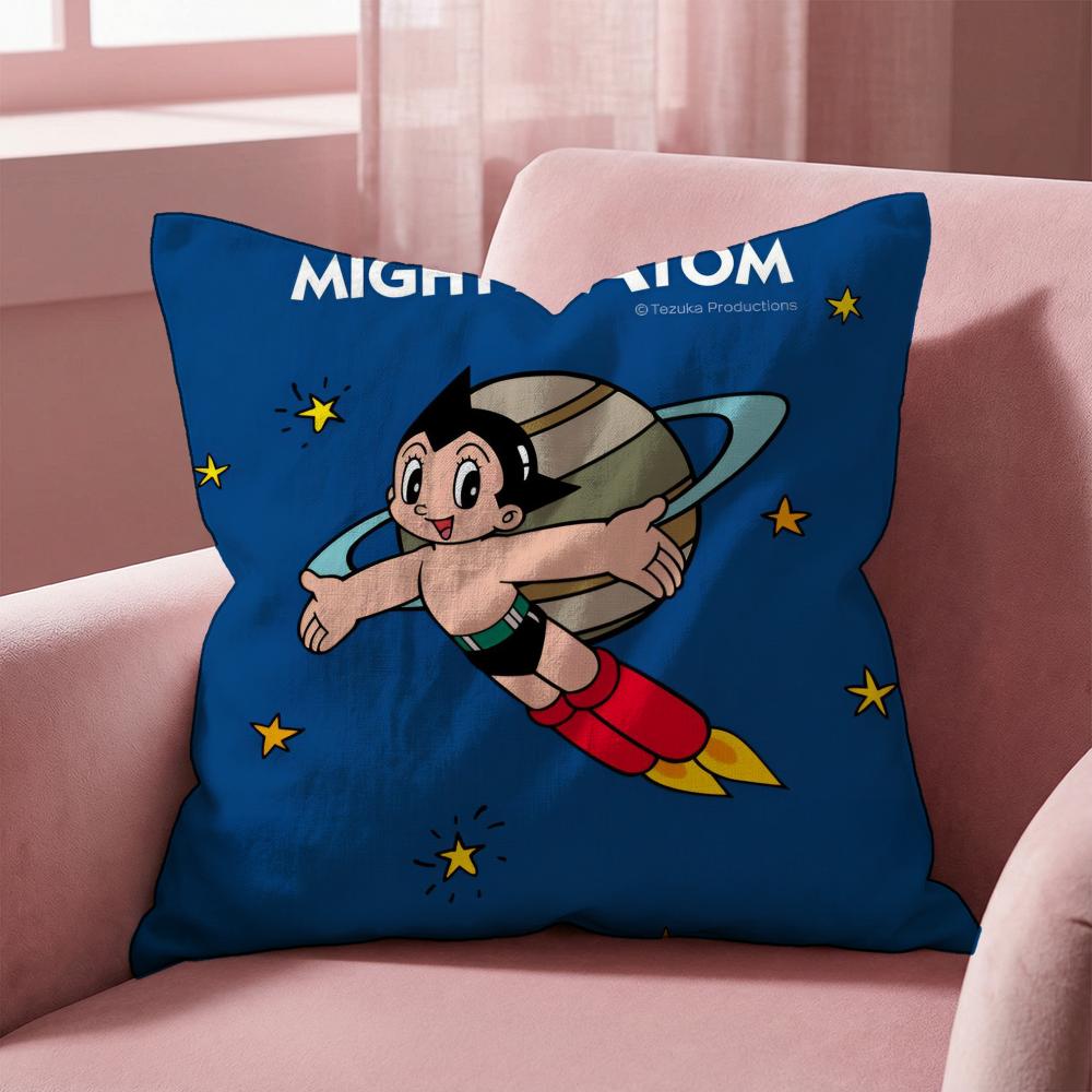 Cartoon A-AstroboyS Cushion Cover Multi-Scene Pillow Cover for Home & Car - Reversible, Soft & Durable for Daily Use
