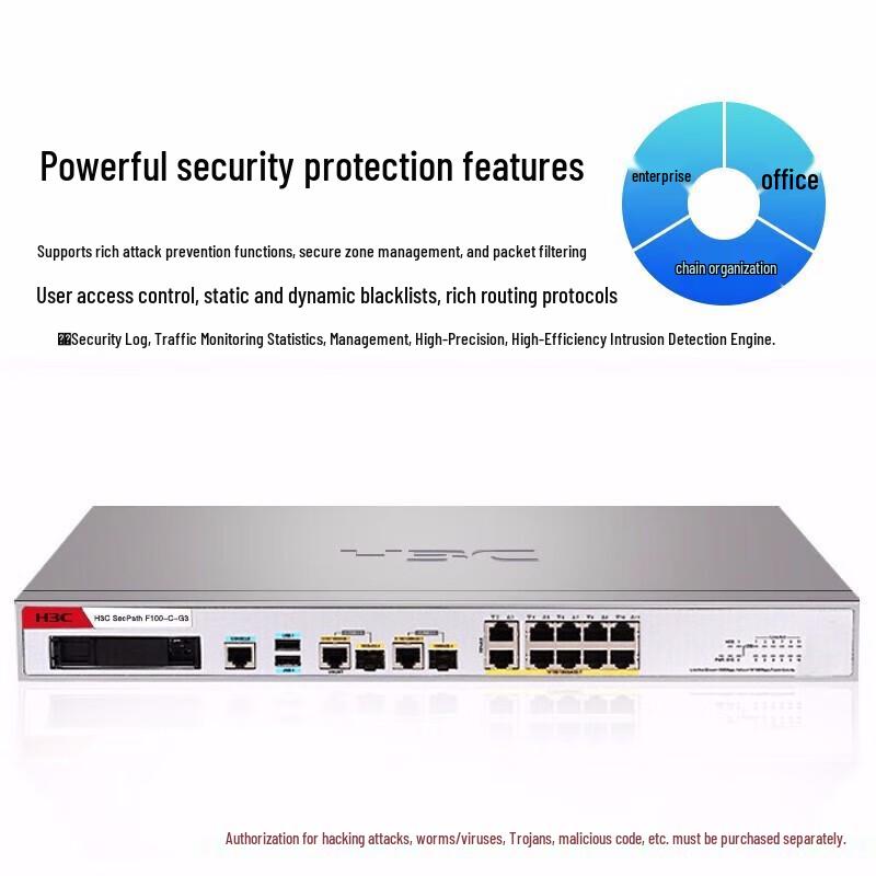 

H3C F100-C-G5 Enterprise Firewall
