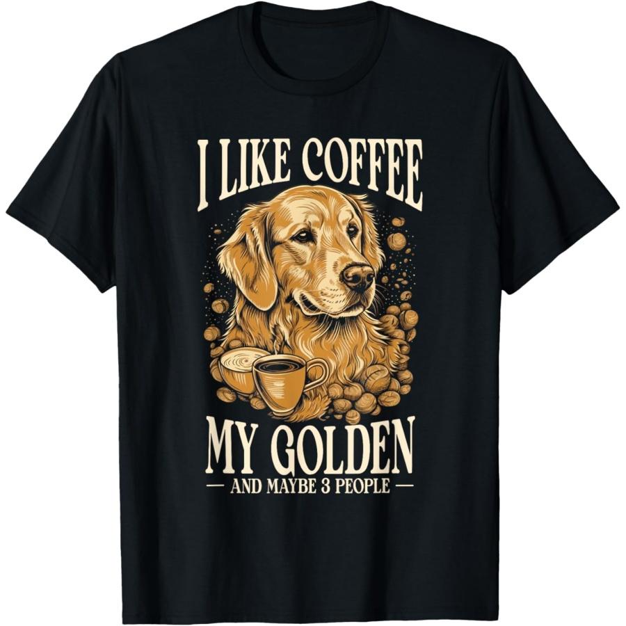 

Coffee And Dogs Golden Retriever Mom And Dad T-Shirt XXXXXL чёрный