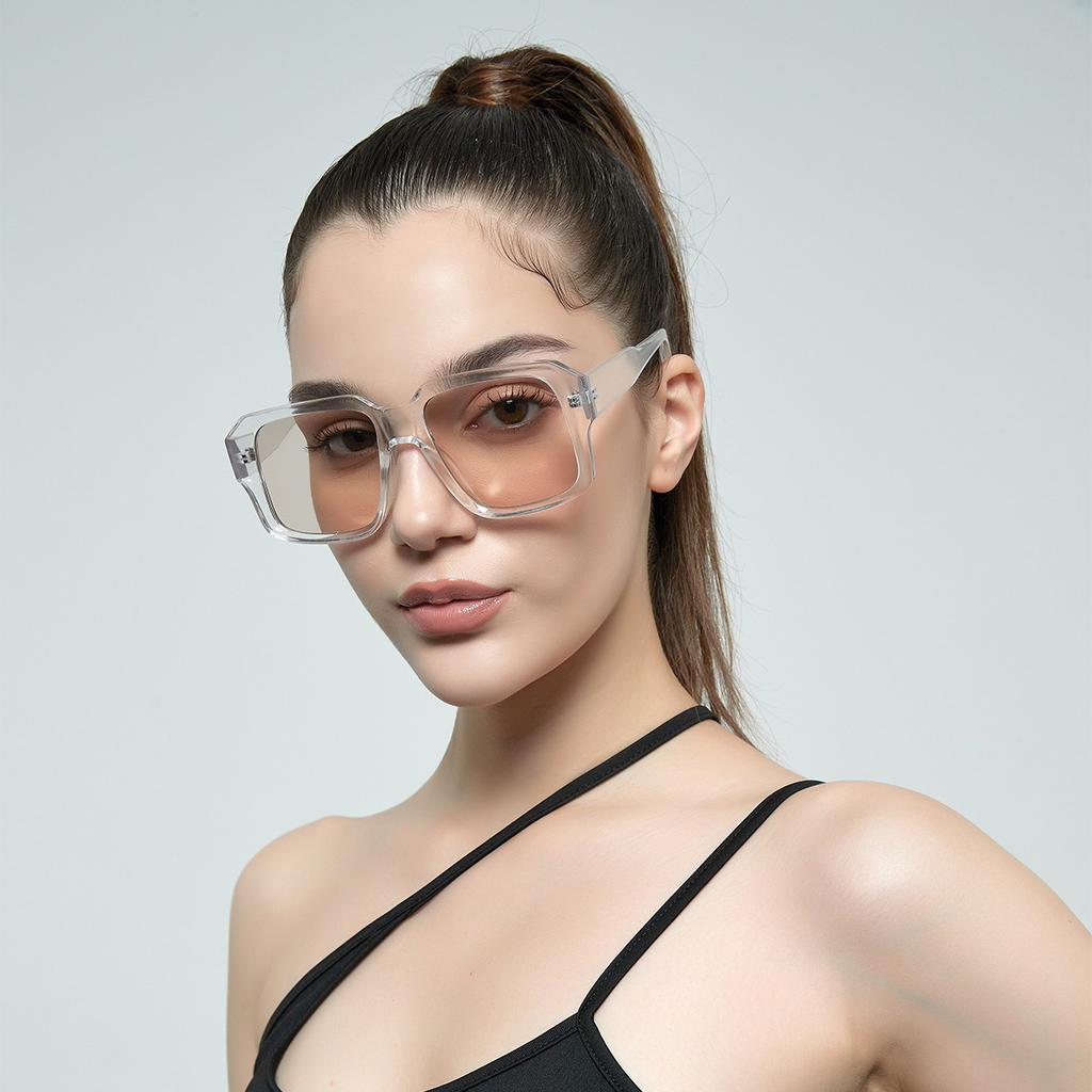 Large Frame Glasses Summer Square Casual Versatile Sunglasses Men Cover Face Big Face Sunglasses Women