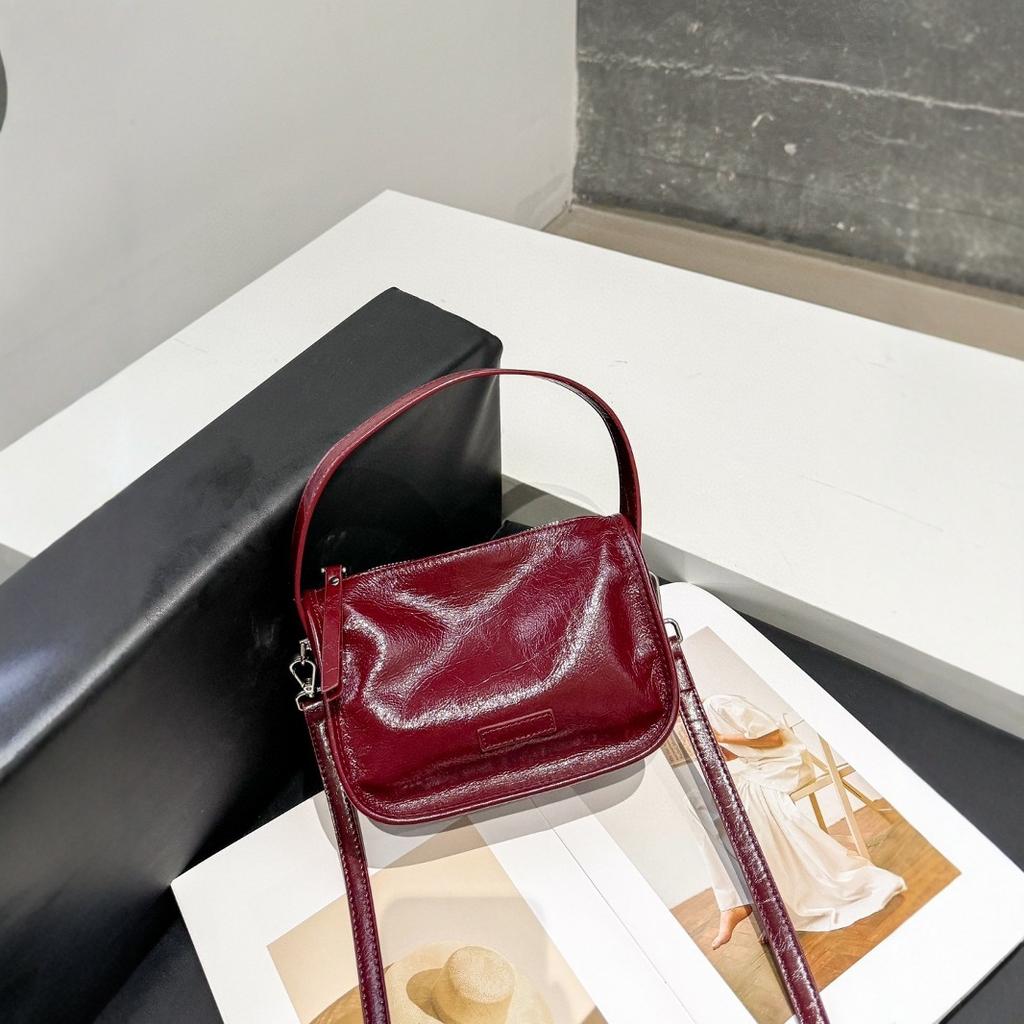 High Sense Underarm Bag Women's Casual Fashion Bag Women's Leather Crossbody Bag Fashion Vintage Single Shoulder Crossbody Bag